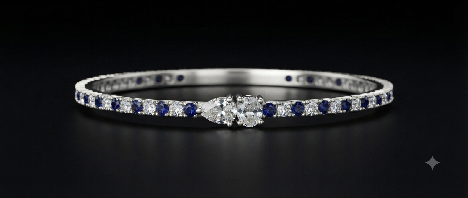 Alternating Sapphire Bracelet