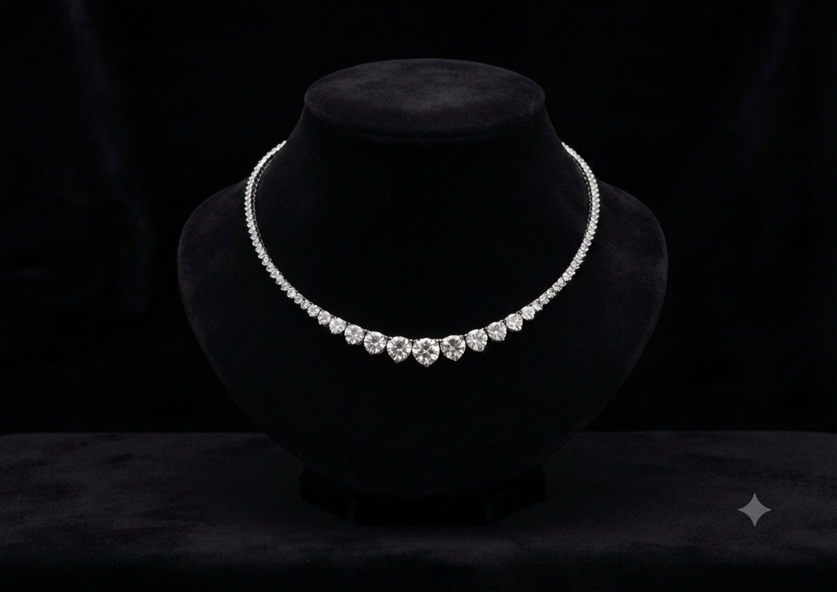 Graduated Tennis Necklace
