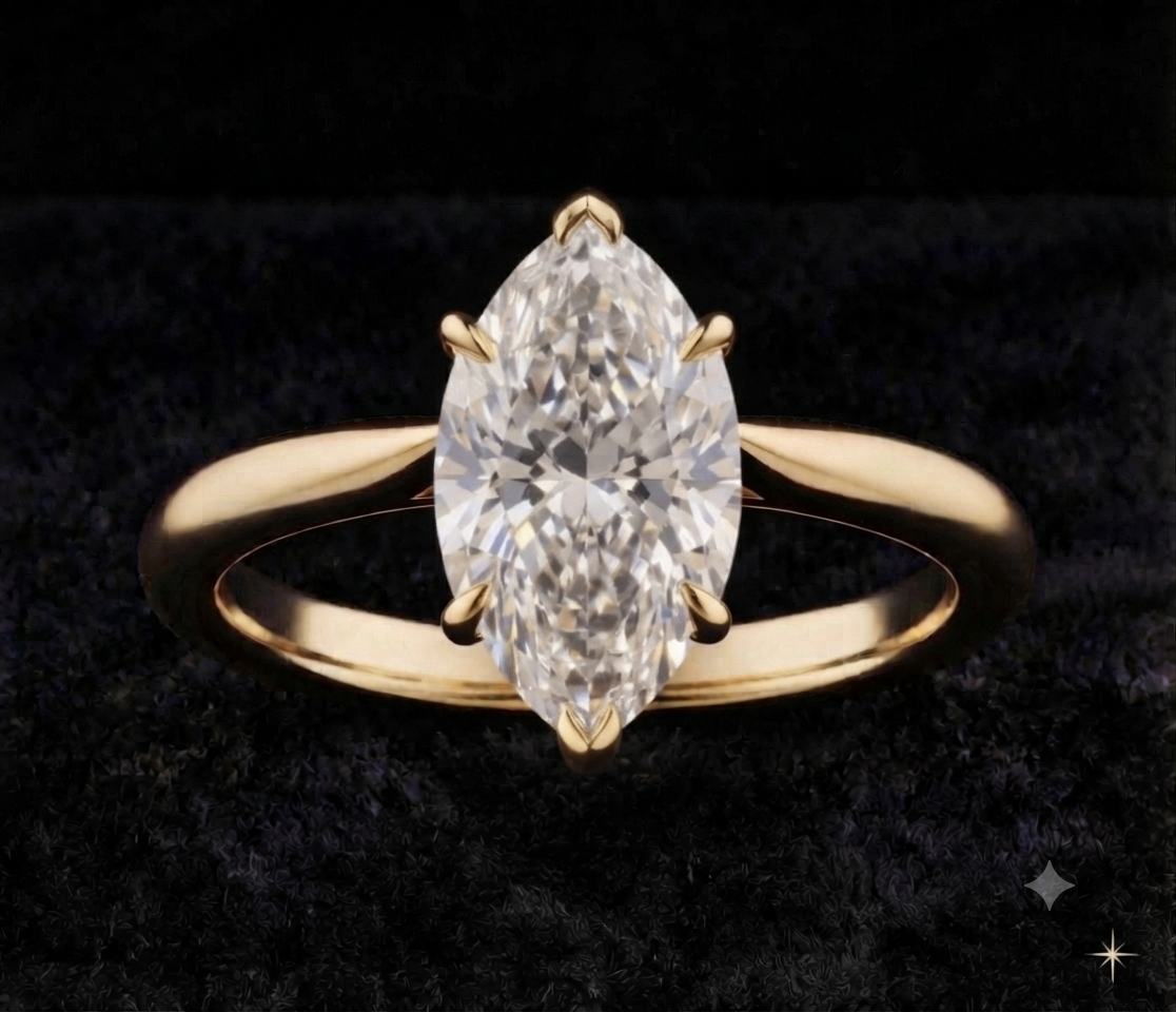 Marquise Solitaire Ring