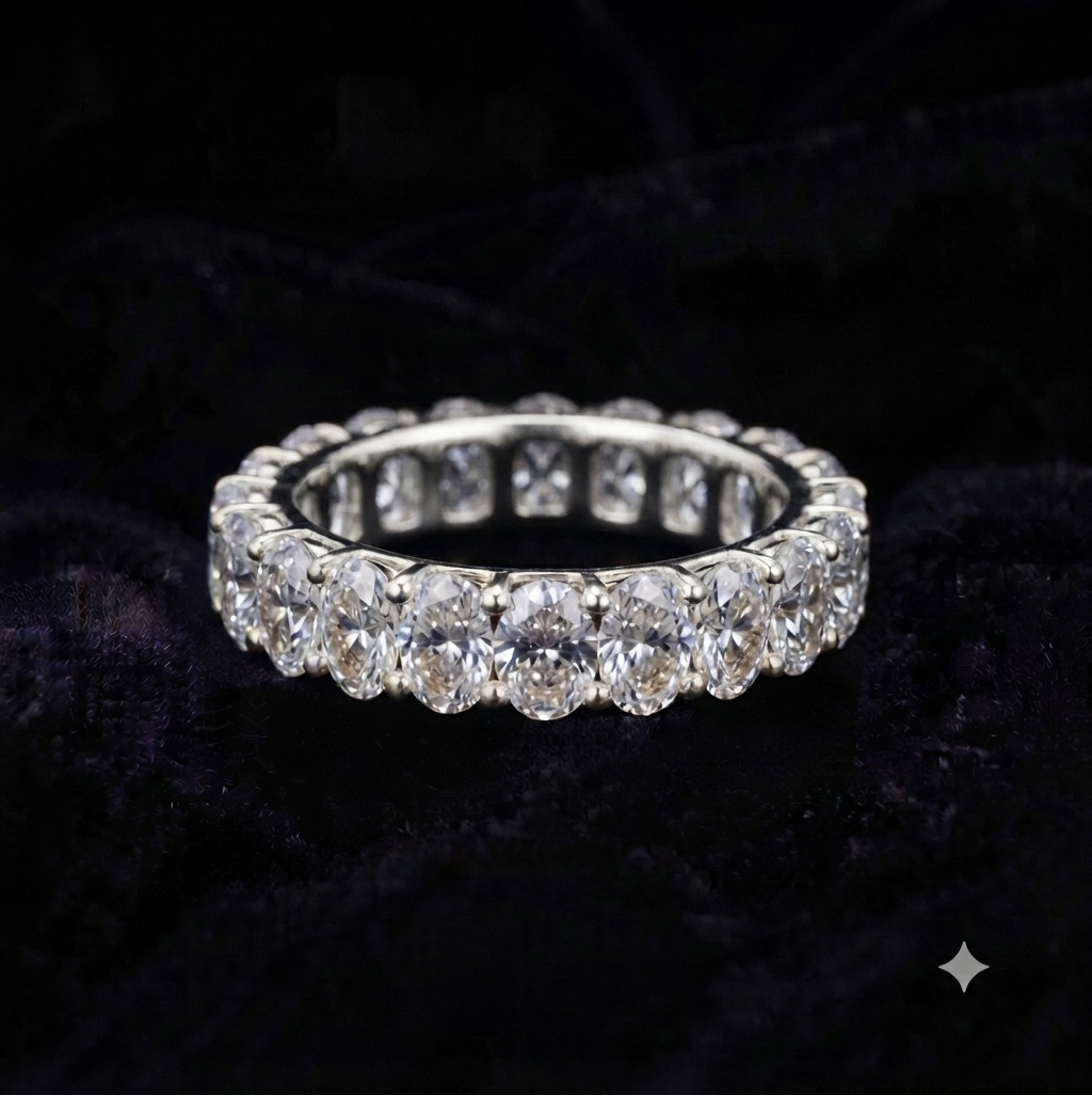 Oval Eternity Band