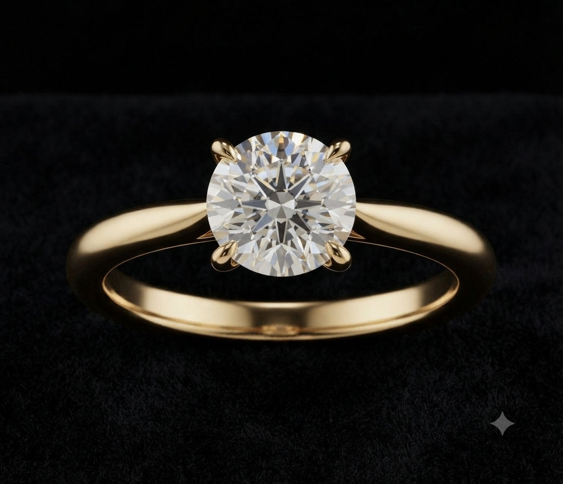 Round Solitaire Ring